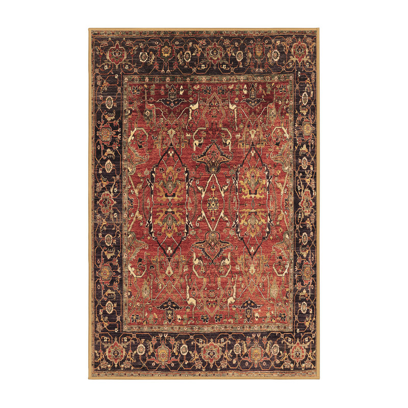 Tapis brun moderne Marquiese Mid-Century 2375, Rectangle de 5 pi x 8 pi