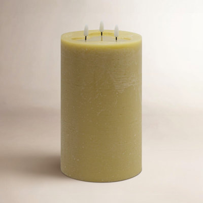 3-Wick Flameless Pillar Candle