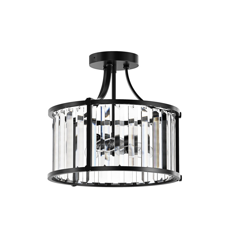 Eura Crystal Semi Flush Mount