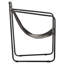 Fauteuil d'appoint Amitis avec cadre en fer pour le salon en cuir véritable-1324787938