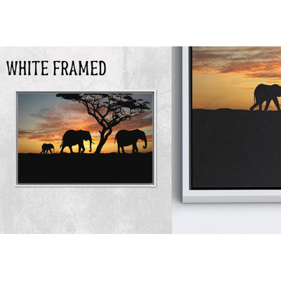«Elegant Sunset Elephant Art», impression décorative safari, 1P