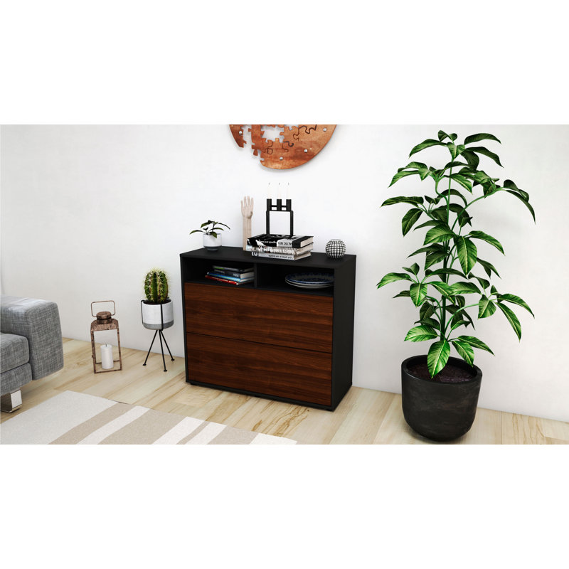 Quarry 92cm Sideboard, Anthracite/Walnut