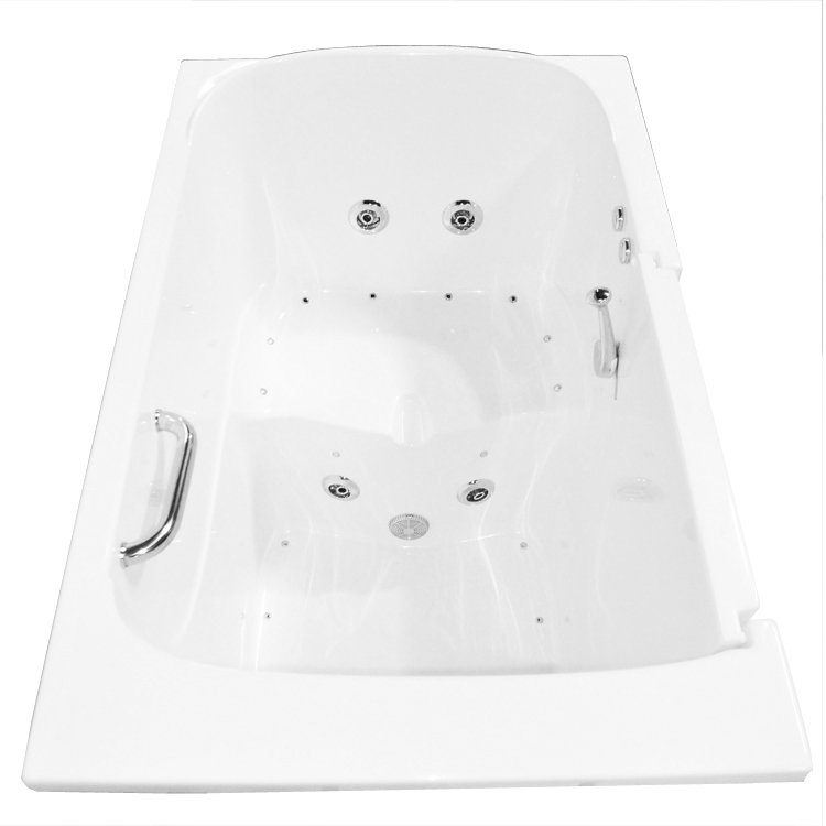 Baignoire tourbillon double 55 "x 35", Gauche