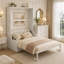 Lit escamotable Queen avec coussin intégré-1179910313