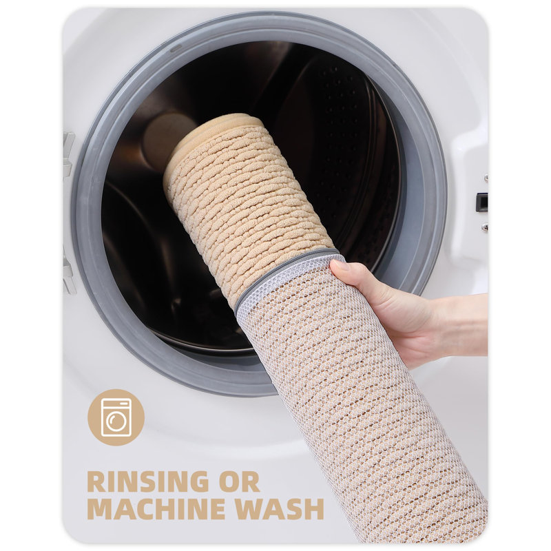 Tapis pour salle de bain en chenille, L 36 po x l 24 po, Kaki