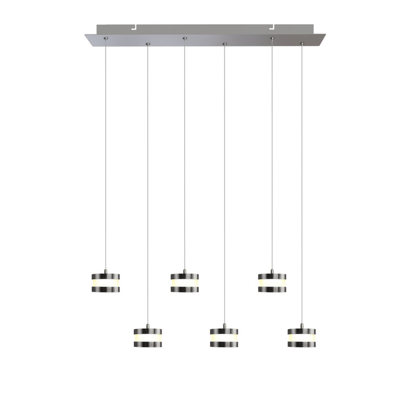 Karter 6 - Light Cluster Pendant, Nickel