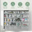 Vitrine 5 niveaux, verre, 2 portes, fixation murale - standard-130490105