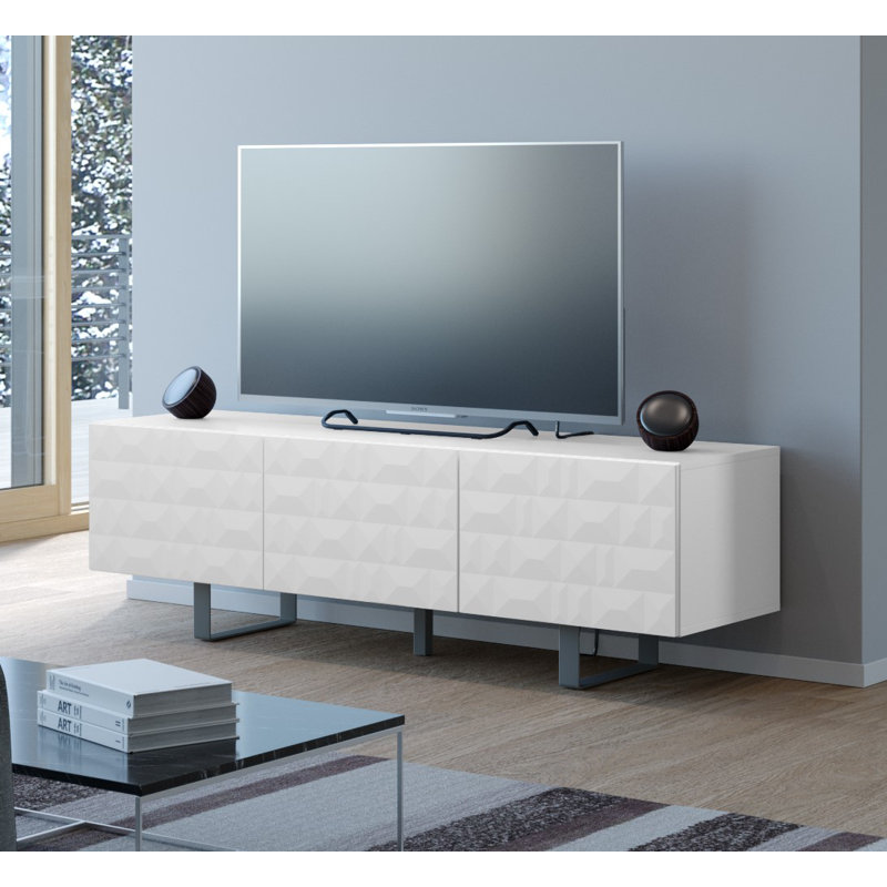 Esmia TV Stand for TVs up to 85", White