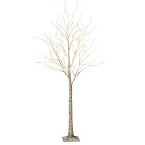 Extra Large Indoor/Outdoor Birch Tree with 750 Warm White Lights - Brown