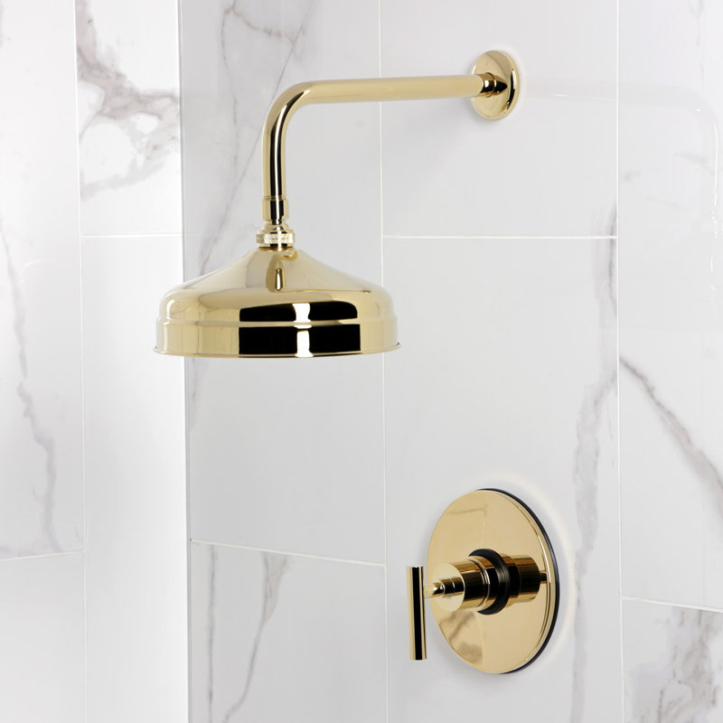 Kingston Brass Manhattan Single-Handle Pressure Balanced Shower Faucet, Polished Brass