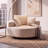 55" Oversized Boneless Swivel Round Pillow Back Sofa, Modern Comfy Lounge Seating-1788265066