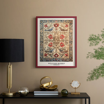 WM MORRIS Series CCCXCI Framed Print - Solid Wood