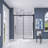 58.5"-60" W X 72" H Single Sliding Semi-Frameless Shower Door | 1/4" (6mm) Thickened Upgrade Explosion-Proof Tempered Glass | Aluminum Alloy Frame | Safe,Magnetic, Explosion-Resistant, Clear & Stylish, Sturdy & Durable-116635331