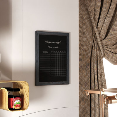 Flash Furniture Yes Porcelain Wood Chalkboard