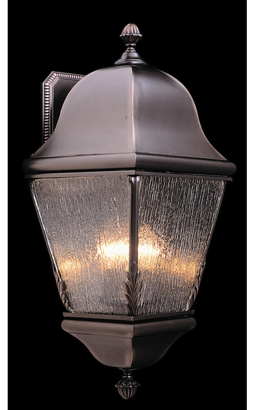 Lanterne murale d’extérieur à 3 ampoules Mahalia, 18,5 po x 8 po x 9 po, Bronze Sienne