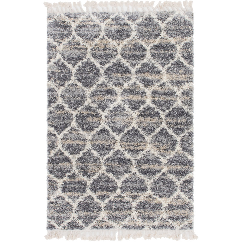 Mitzy Geometric Indoor Rug, Rectangle 4'1" x 6'1"