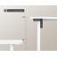 Bureau électrique debout à hauteur ajustable, 24 pouces assis, bureau debout pour bureau à domicile, table d'ordinateur ergonomique avec mémoire préréglée, blanc