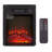 18" Electric Fireplace Insert, 1400W 120V,Equipped With Remote Control, Ultra Thin Heater With Log Set And Realistic Flame