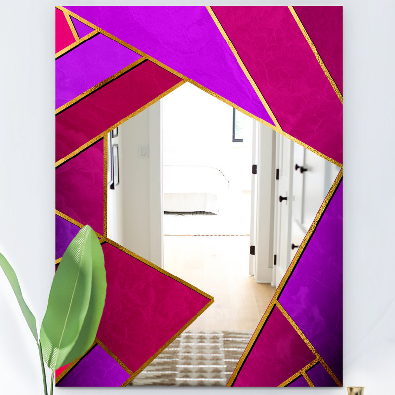 Miroir mural Glorious Rosy Bliss, H 39,4 po x l 29,5 po