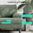 Torrence Modern Corduroy U-Shaped Sectional Sofa with Double Chaise -1615315202