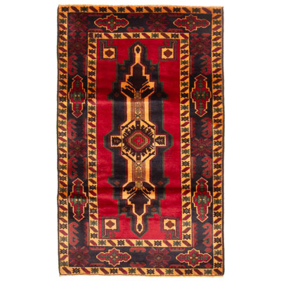 Teimani Red Rug 2'11" x 4'10"