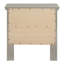 Primo 2-Drawers Nightstand, Silver Champagne-1811785697