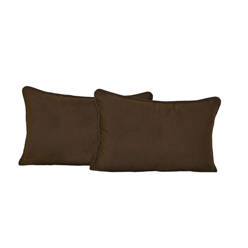 Housse de coussin rectangulaire et insert, Chocolat