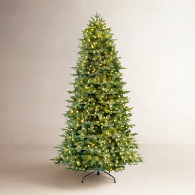 Slim Pre-Lit Fir Christmas Tree