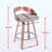 2 Pieces Bar Stools, Swivel Bar Stools With Low Back