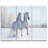 Ensemble de 3 pièces d’art mural sur toile tendue galloping blanc ponies