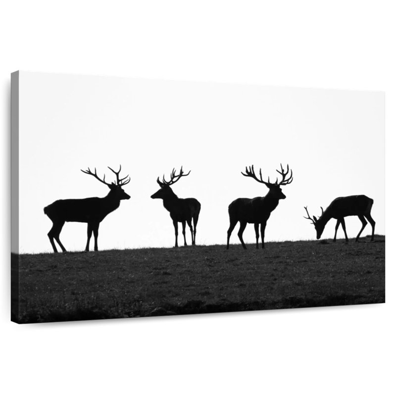 Brampt Elk Deer Silhouettes, 16" H x 24" W