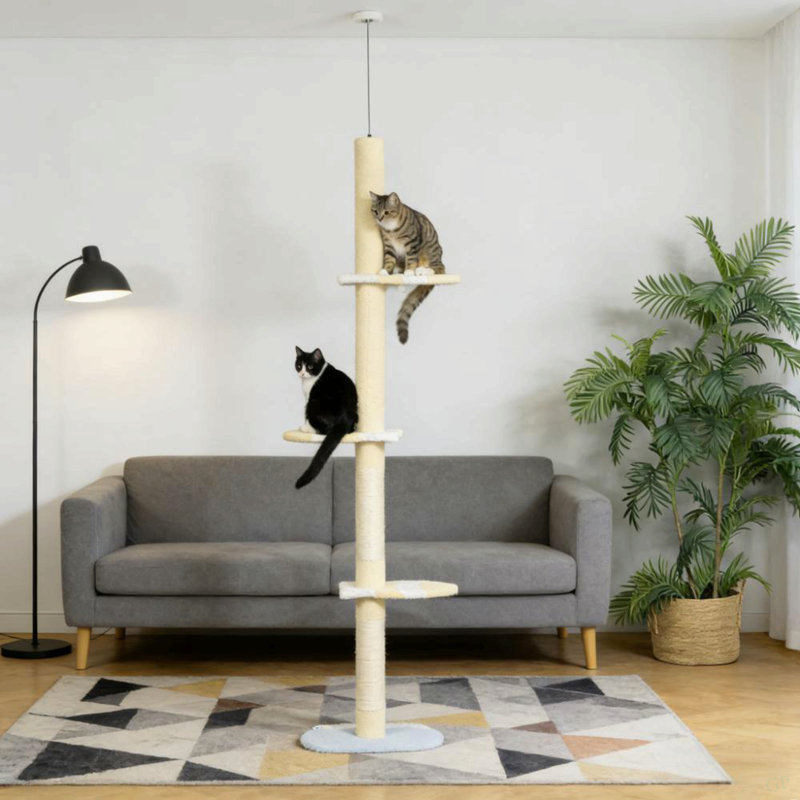 Arbre à chat, arbre à chat à 4 niveaux