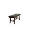Banc de salle à manger contemporain en bois au fini noyer foncé avec coussin en similicuir pour plus de confort et de style-1583812921
