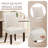 19" Seat Height Parsons Upholstered Dining Chair, Solid Wood Legs, High Back Fabric Dining Side Chairs, Easy Assembly-2025372340-2046041194