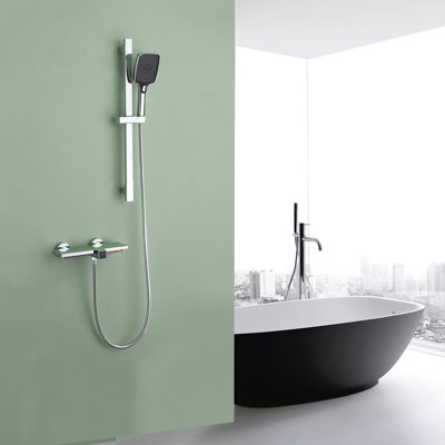 1 Handle Bathroom Waterfall Faucet with Diverter