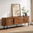 Manufactured Wood TV Stand with Adjustable Shelving-1535756617