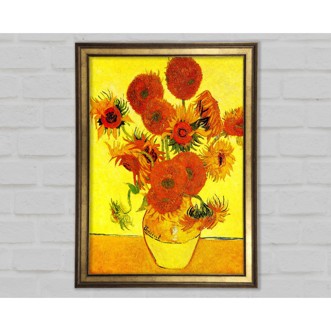 Vincent Van Gogh Sonnenblumen - Einzelner Bilderrahmen Kunstdrucke