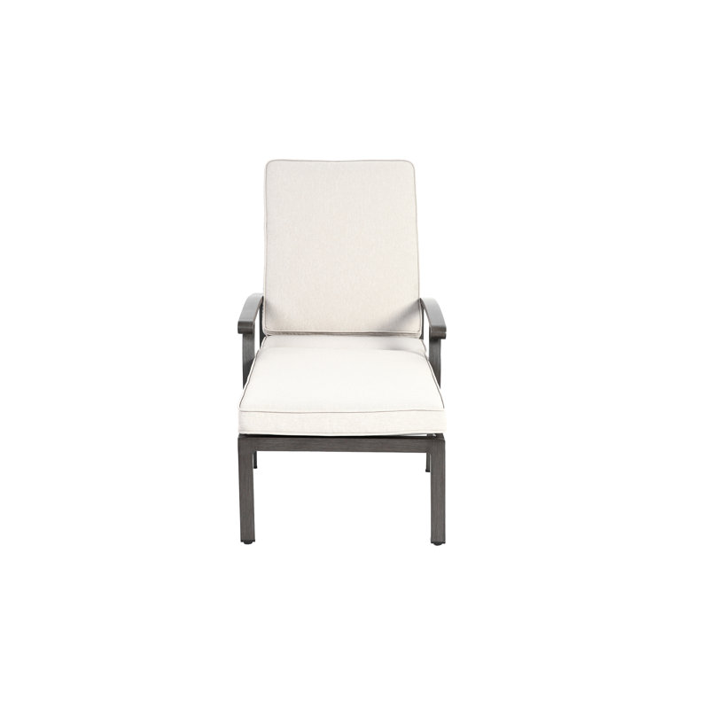 Méridienne en aluminium coulé, Beige