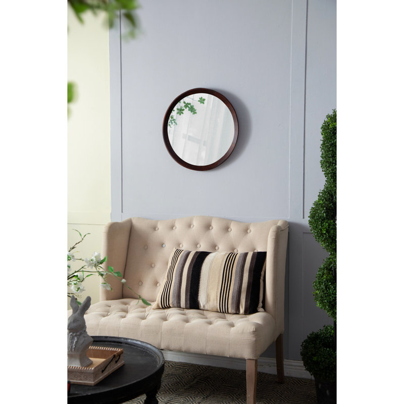 Miroir mural Mango, Marron foncé