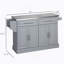 Îlot de cuisine roulant, gris-1650716438