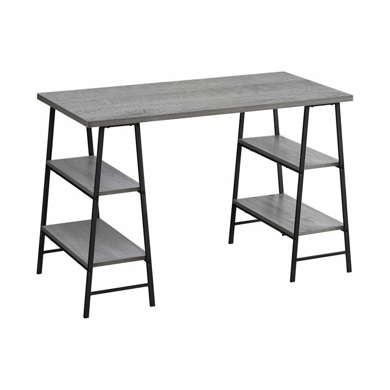 Bureau d'ordinateur, Gris/noir