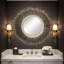 Extra Large Porcupine Quill Mirror