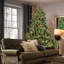 Arbre de Noël - branches mixtes en PE / PVC, base large pour espaces spacieux, structure à charnières, support stable-1983507258