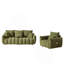 Modern 3+1 Seater Teddy Sofa Combo With Wooden Frame And Plush Cushions For Compact Living Spaces.-681274520