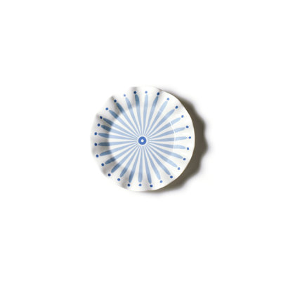 Iris Burst 8" Ruffle Salad or Dessert Plate