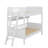 Wooden Twin Bunk Bed Equipped With Three Storage Compartments-1157464487