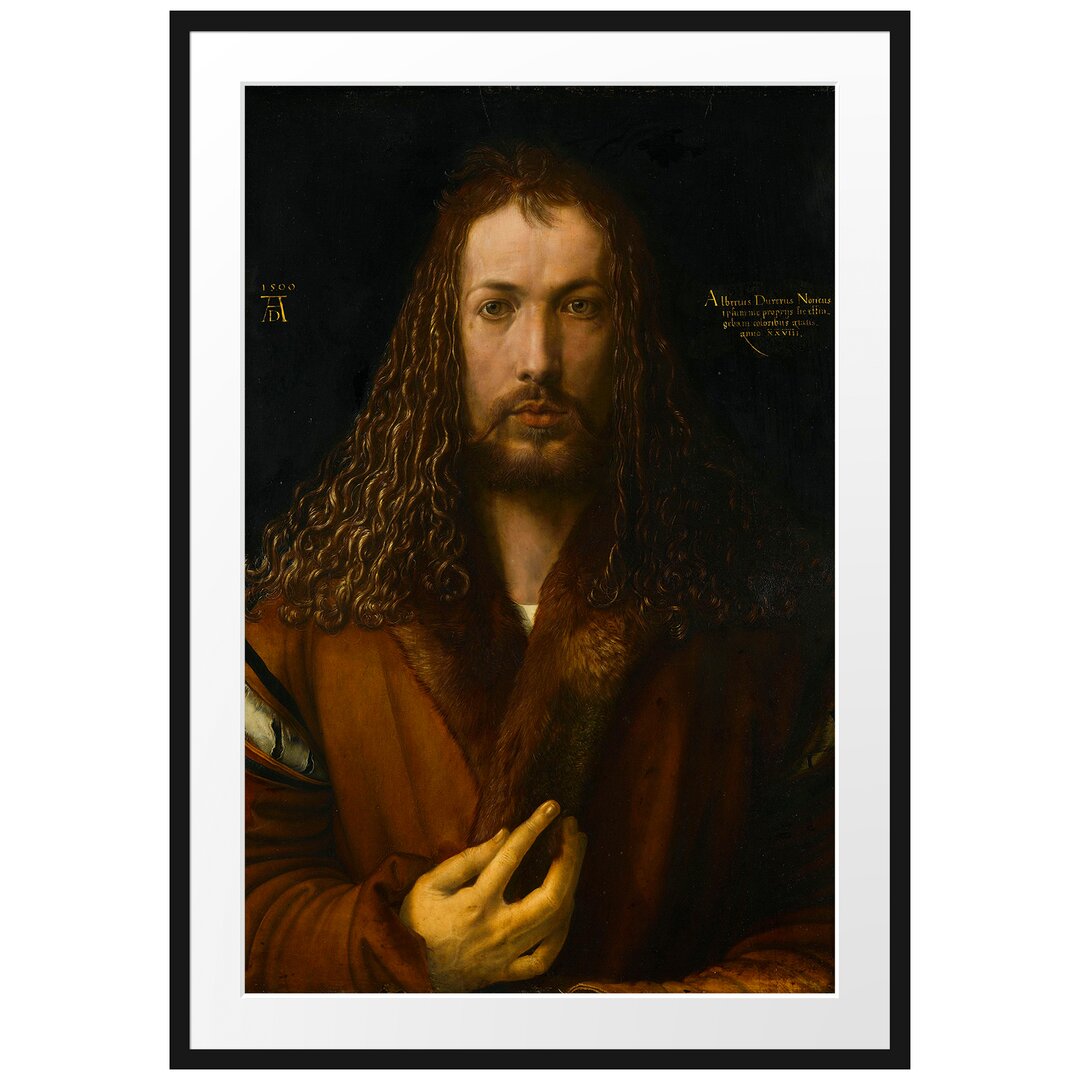 Gerahmter Grafikdruck Self Portrait von Albrecht Dürer