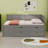 Space Saving Daybed Featuring Drawers and Shelves-128971367