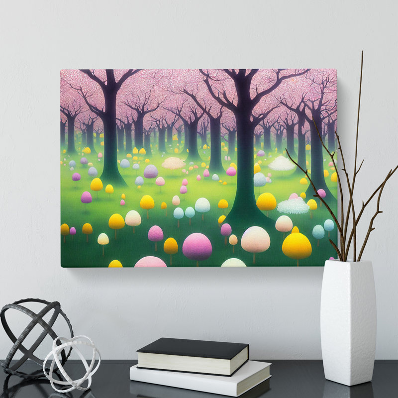 XXX-H1022-WF-945X Astonishing Spring Forest - Wrapped Canvas Print, 35cm H x 50cm W x 3cm D