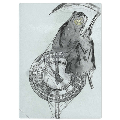 Tempered Glass Grin Reaper Chopping Board